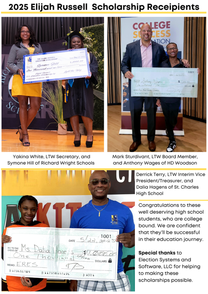 LTWF Winter 2025 Newsletter — Elijah Russell Scholarship Recipients