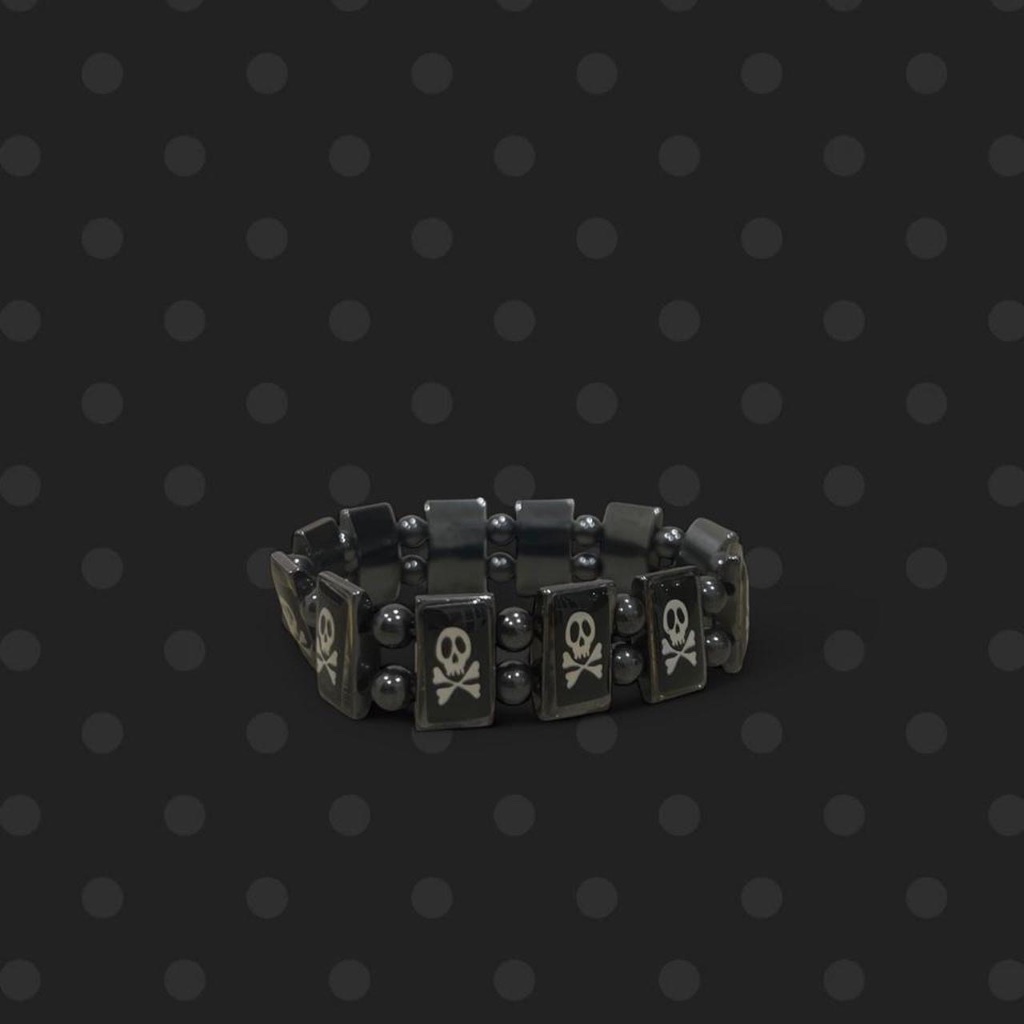 Skull & Crossbones Tile Bracelet