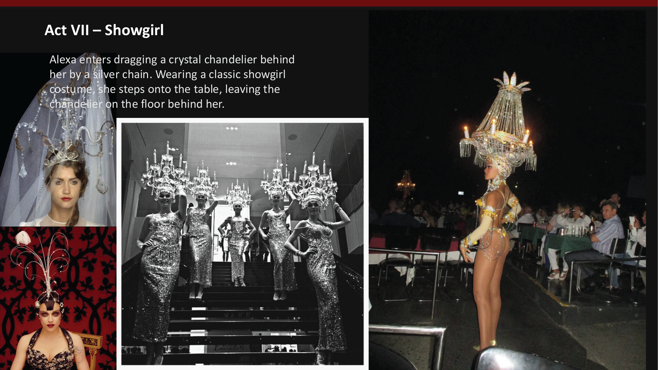 KISS THE RAIN treatment — Act VII — Showgirl