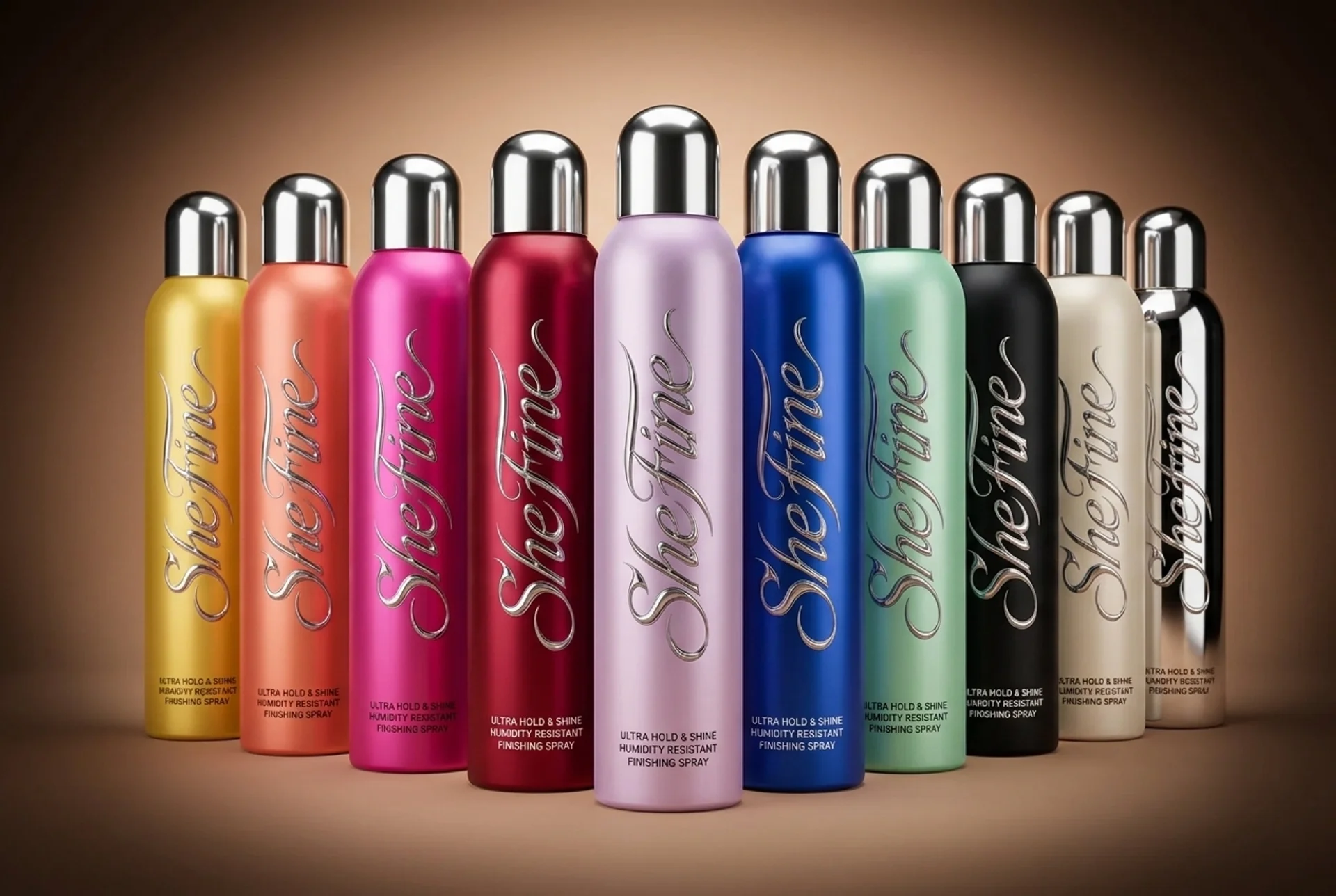 SheFine Hairspray color array