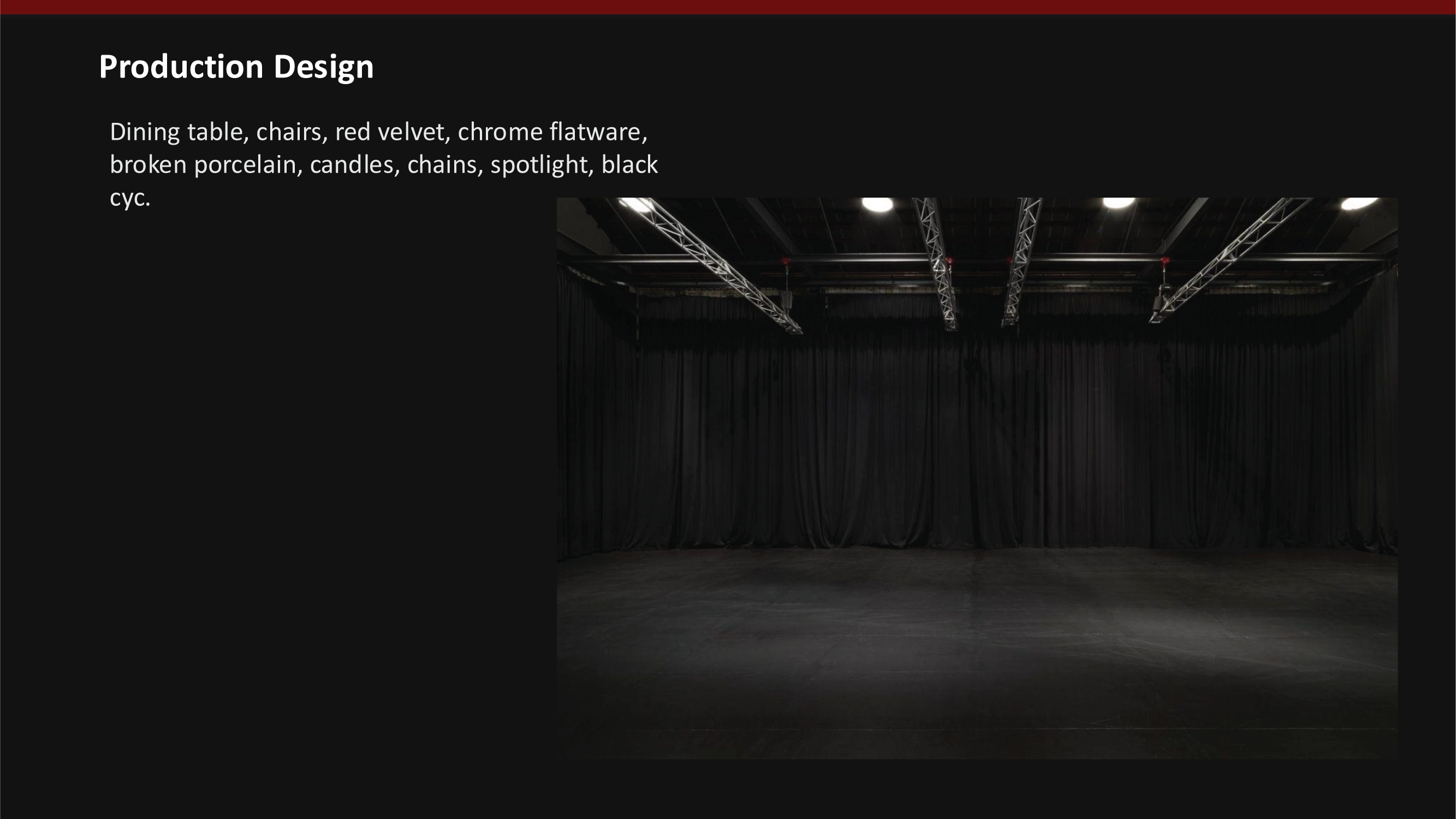 KISS THE RAIN treatment — Production Design