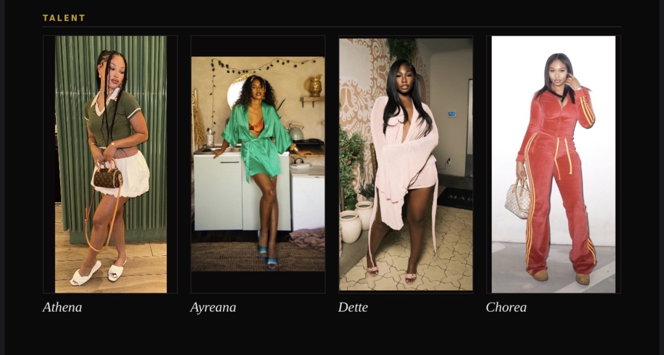 Talent — Athena, Ayreana, Dette, Chorea