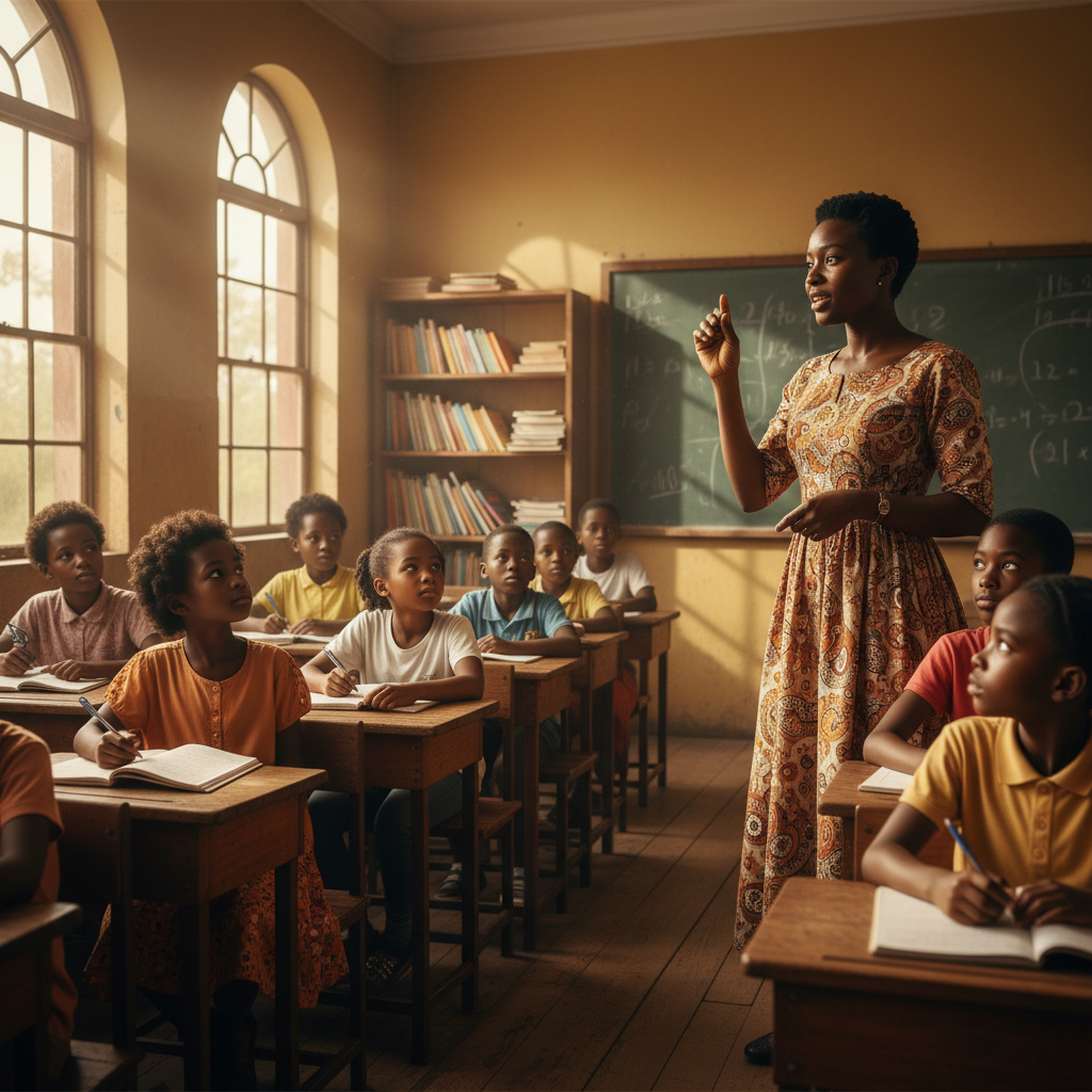 Teacher in class — So They Can