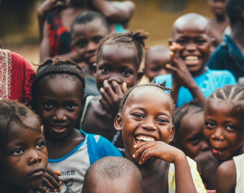 Children smiling in Africa