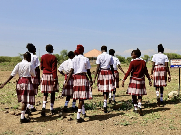 So They Can — girls walking to school