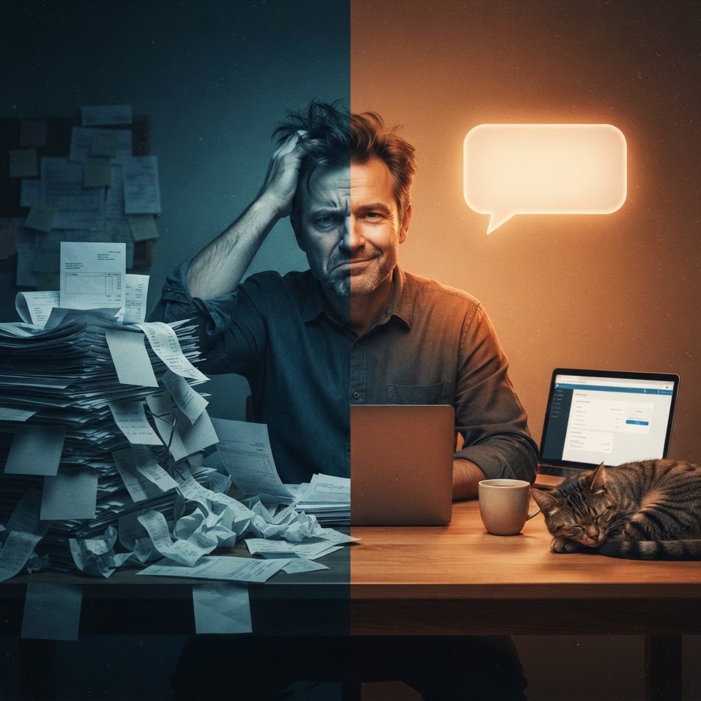 From drowning in paper to done by five — same owner, better day.