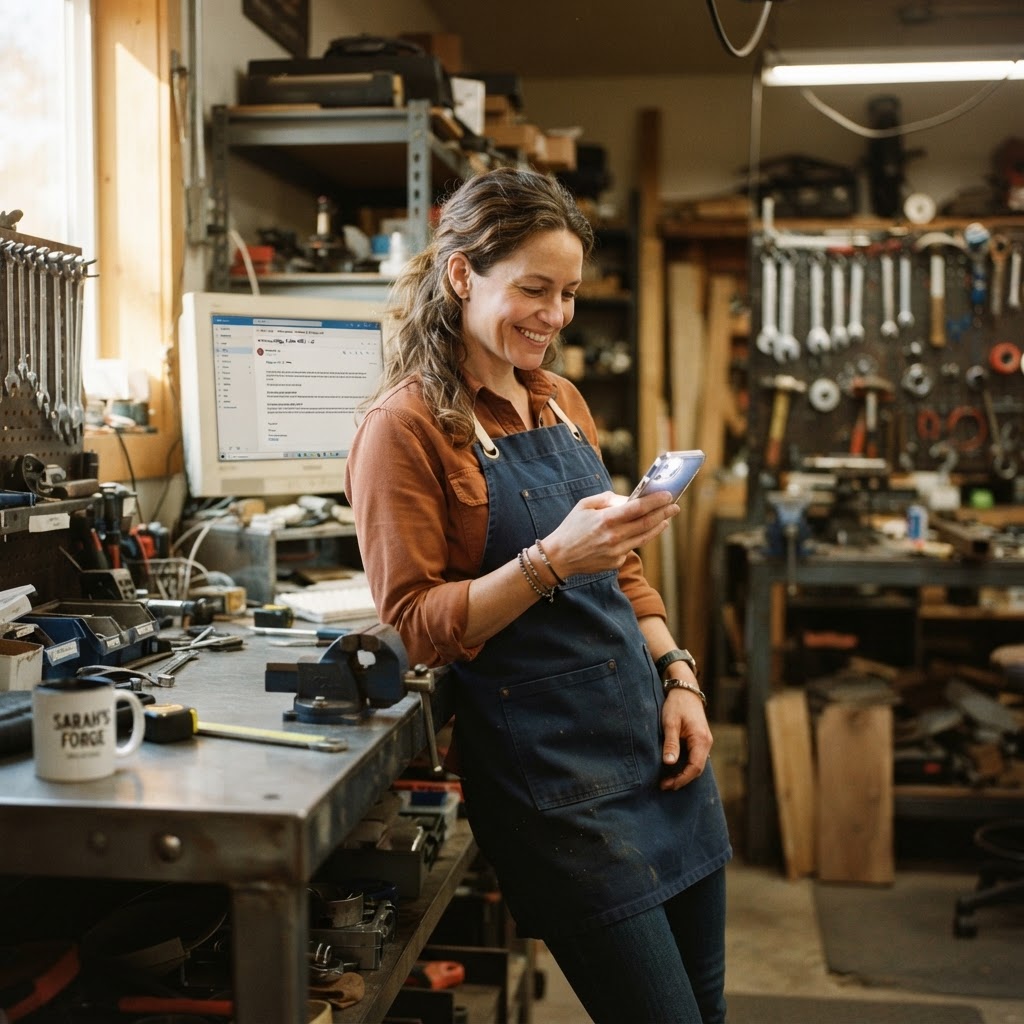 Your customer emails back. You don’t touch it.