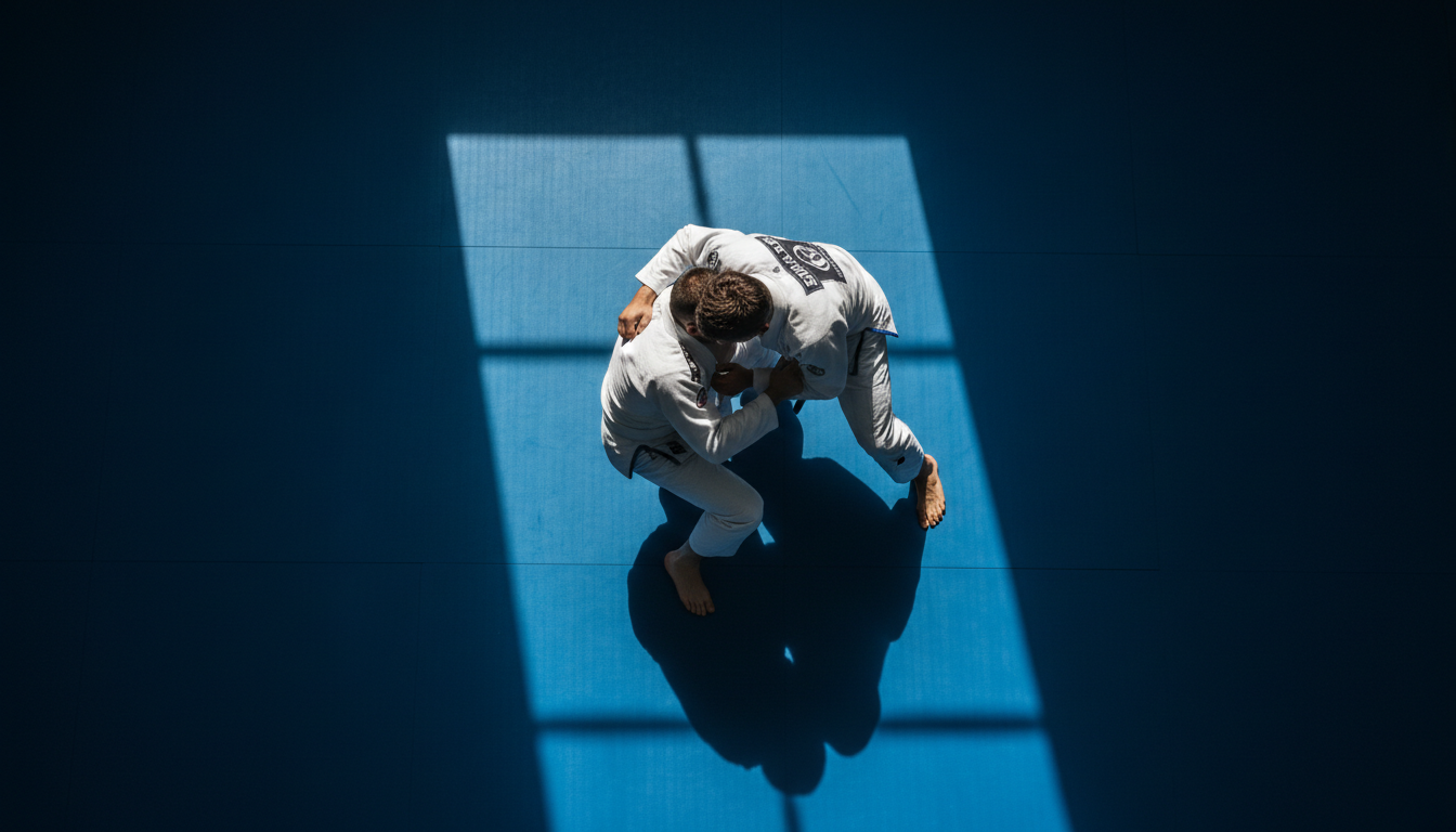 Overhead view of practitioners rolling