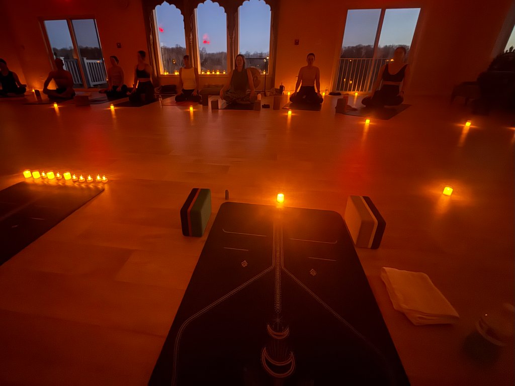 Candlelit evening practice