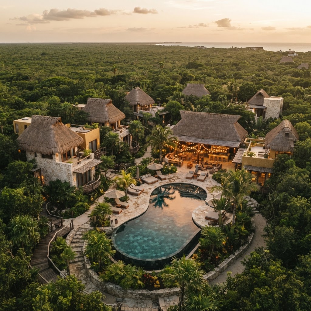 Private villa compound in Tulum, Mexico