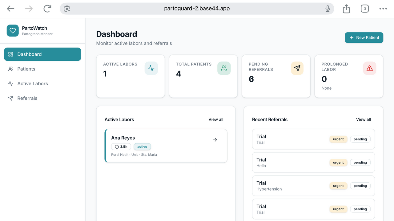 PartoGuard template preview