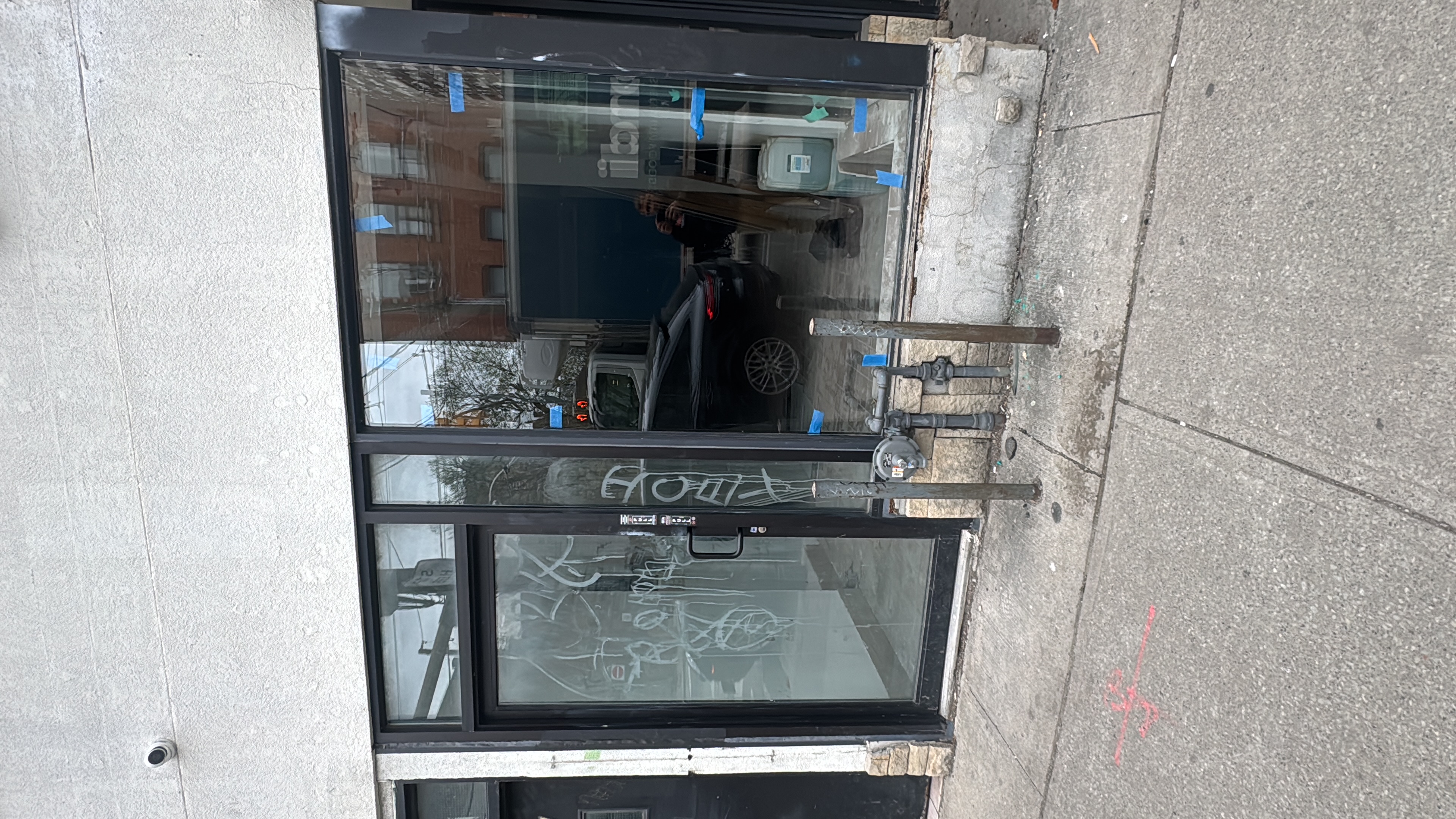 Commercial storefront door repair completed in Toronto