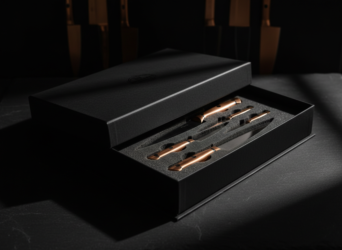 Premium reinforced shipping box with custom knife guards