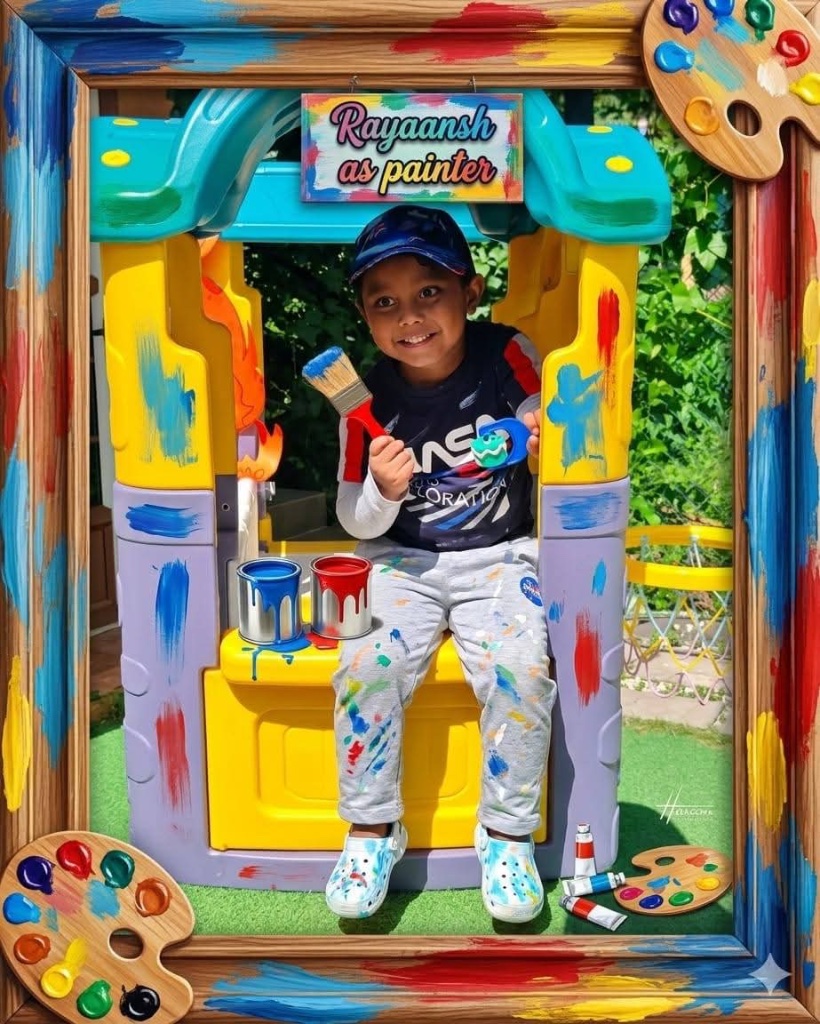Rayaansh as Painter 🎨