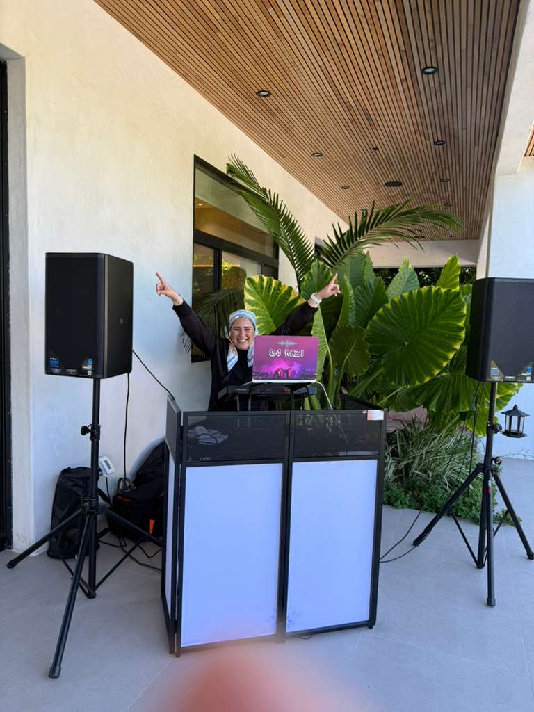 DJ Razi at outdoor event setup