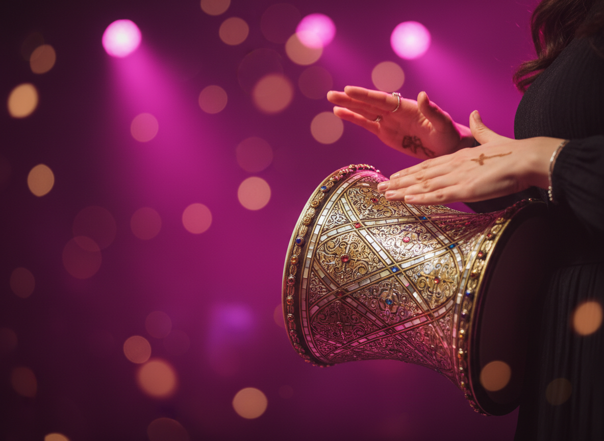 Live darbuka performance by DJ Razi — women's events Los Angeles