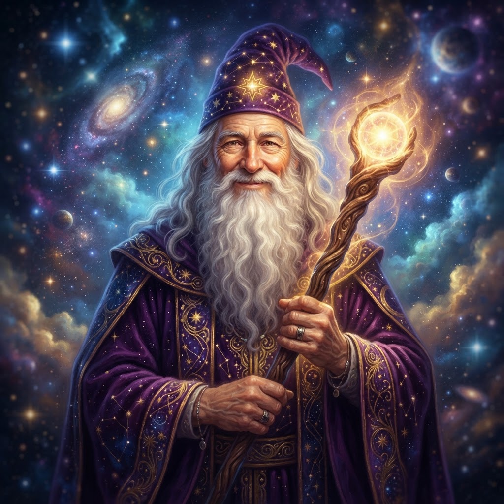 The wizard — portrait