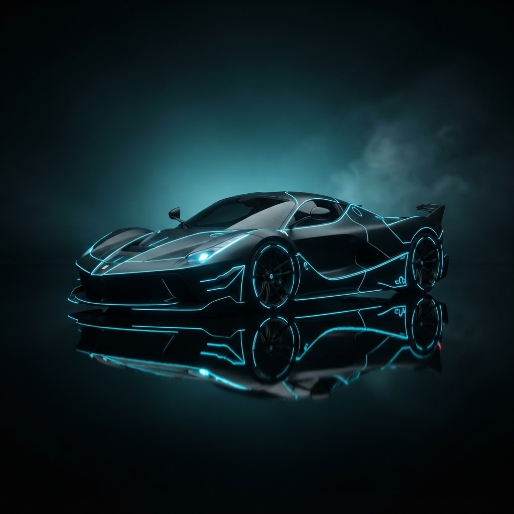 Clean electric cyan
