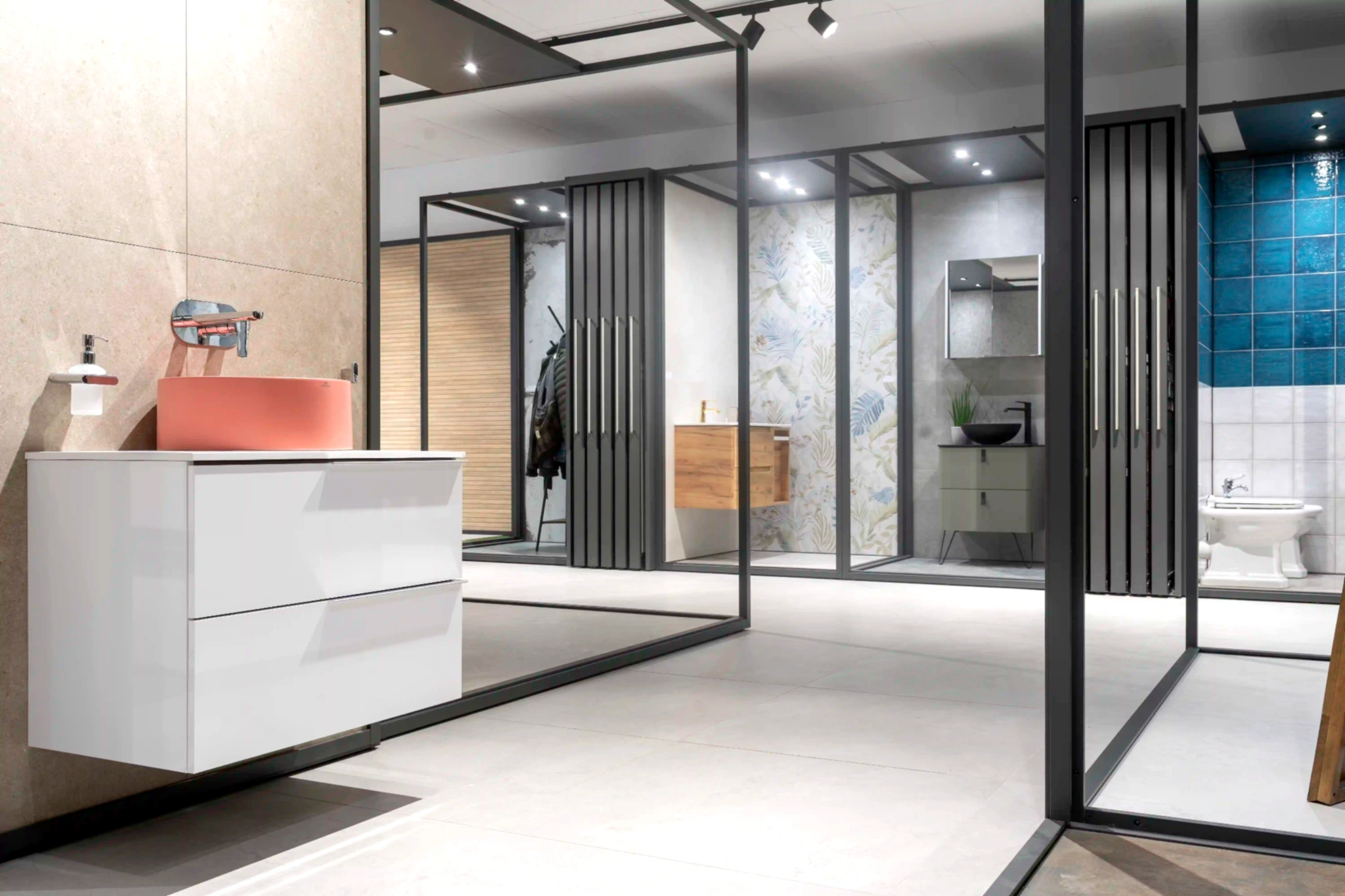 Design-Waschbecken Showroom Reichertshausen bei Pfaffenhofen