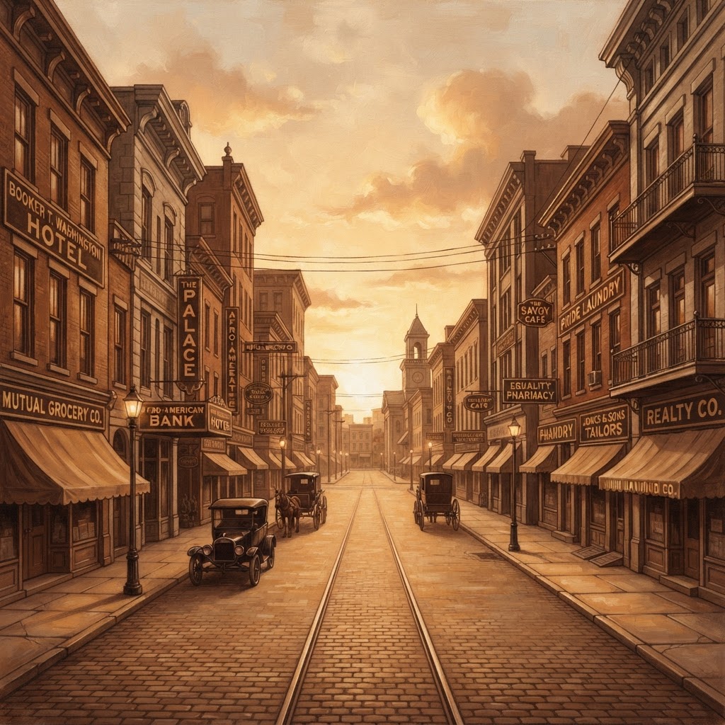 Historic Black Wall Street streetscape