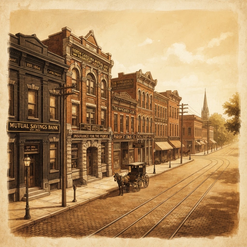 Artistic impression of Durham, North Carolina