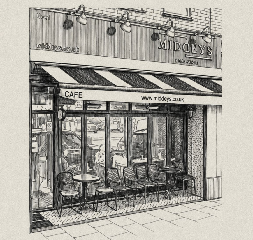 Middey's Brasserie interior