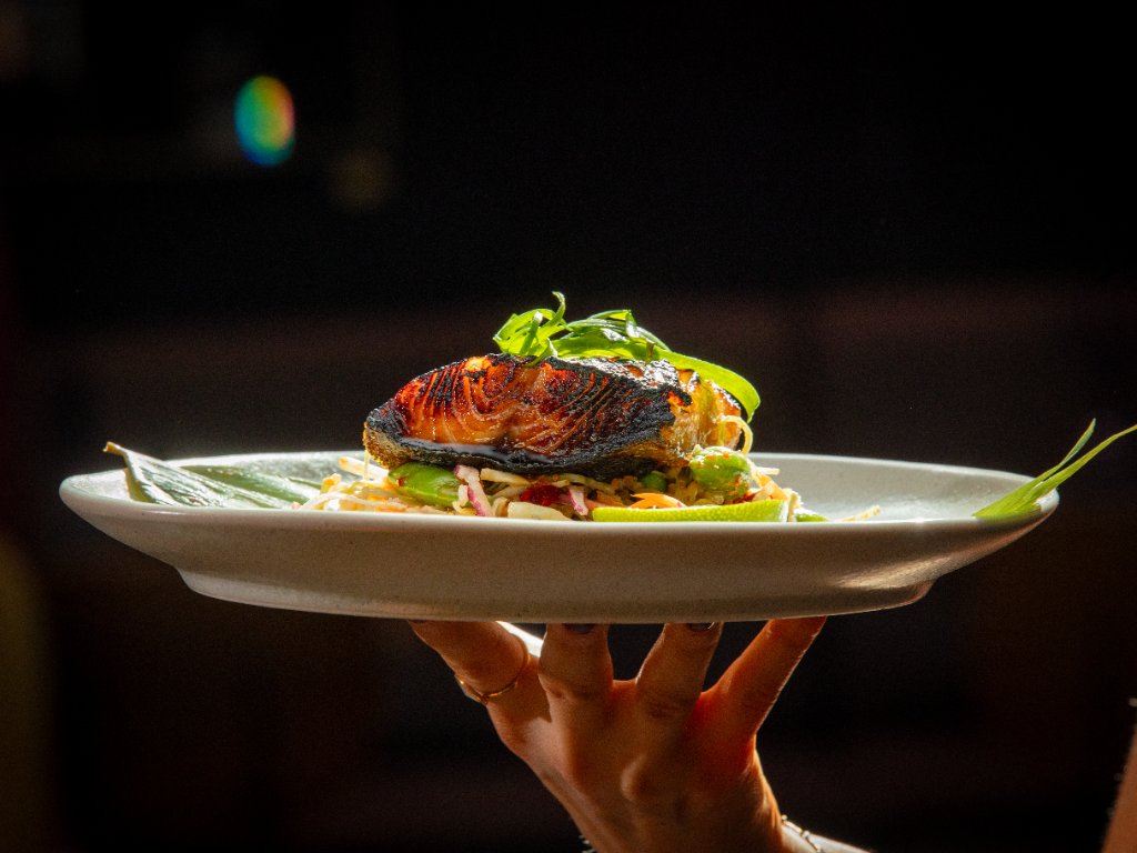 Signature salmon dish