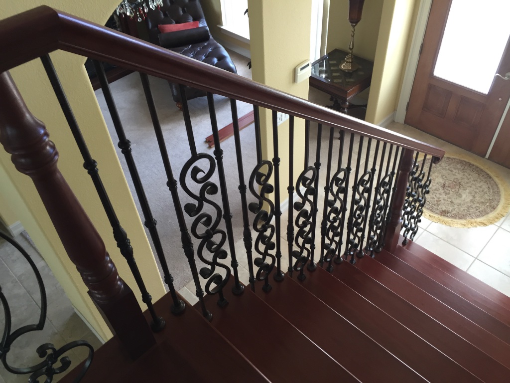 Iron Railing — Upper Floor Landing