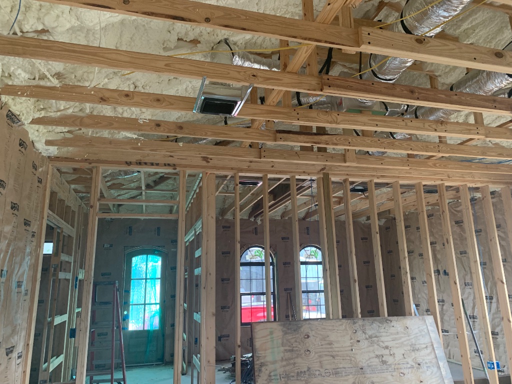 Interior Framing & Spray Foam