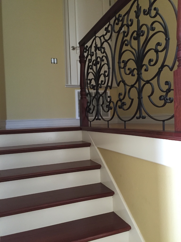 Iron Scrollwork Balustrade Detail