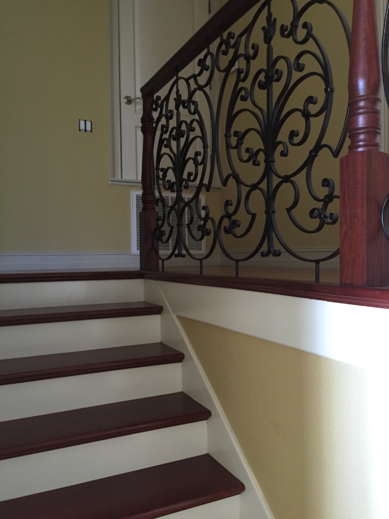 Mahogany Stair — Foyer View