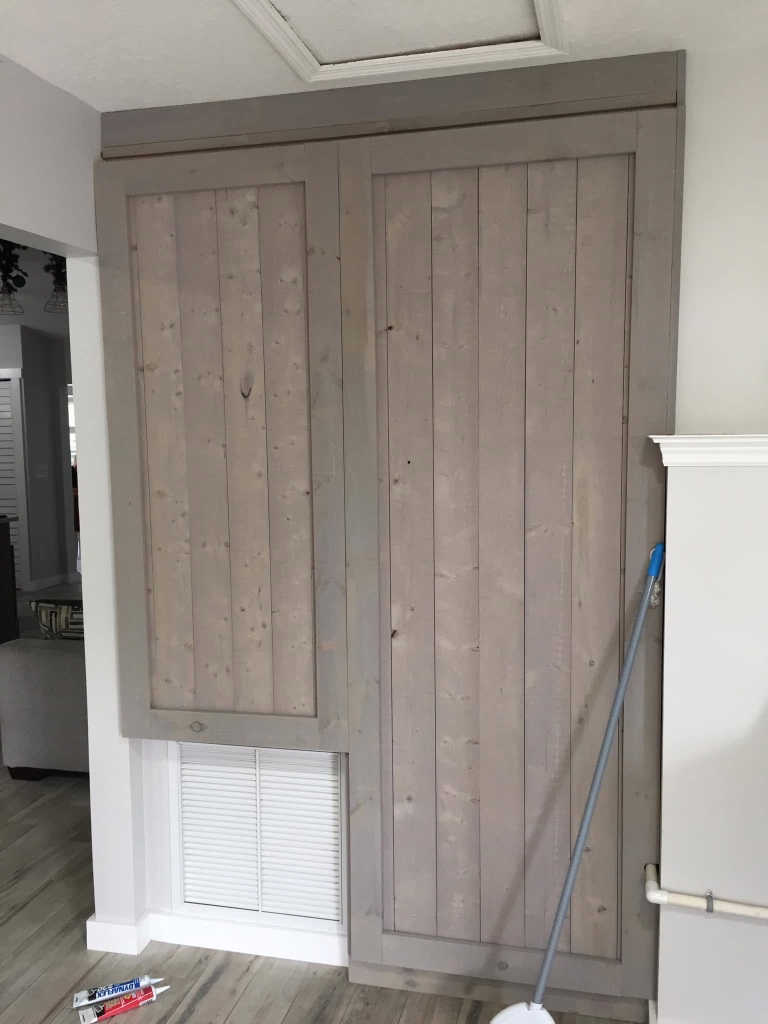 Barn Door — Gray Installed