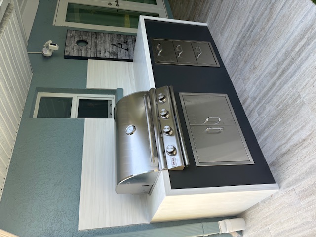 Navy Blue Bar Kitchen
