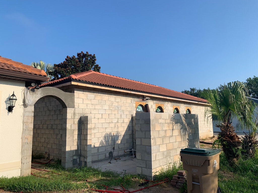 Stucco & Tile Roof Progress