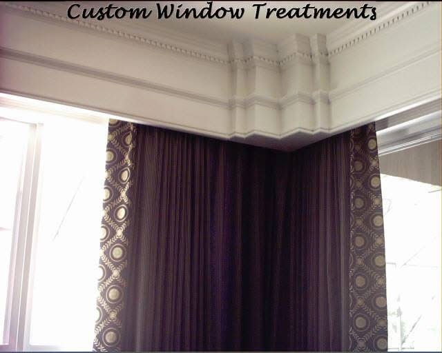 Custom Window Treatment Cornice