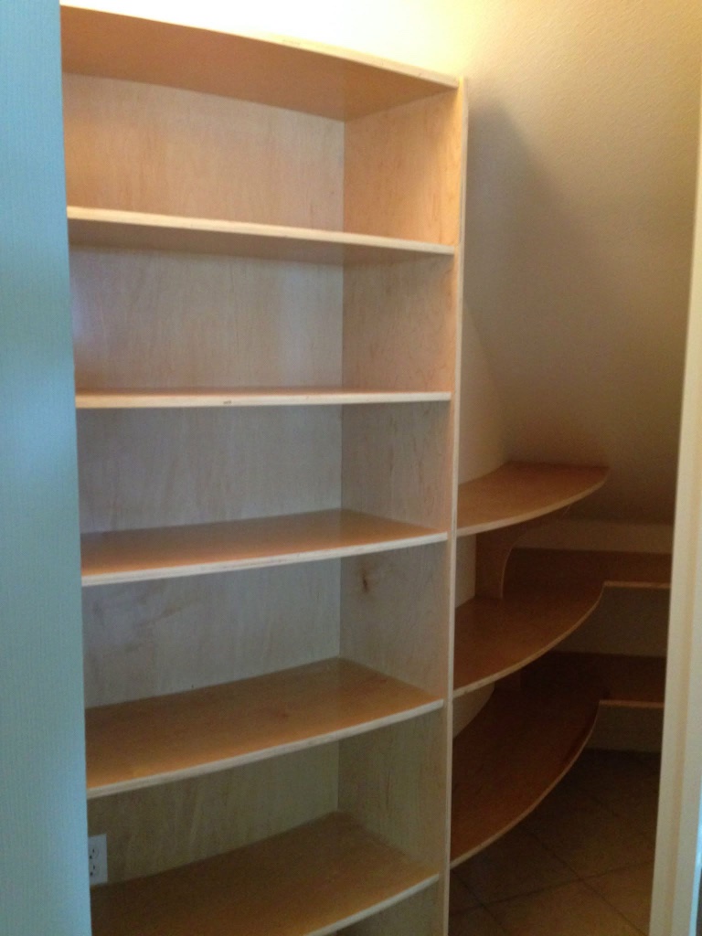 Under-Stair Closet Shelving