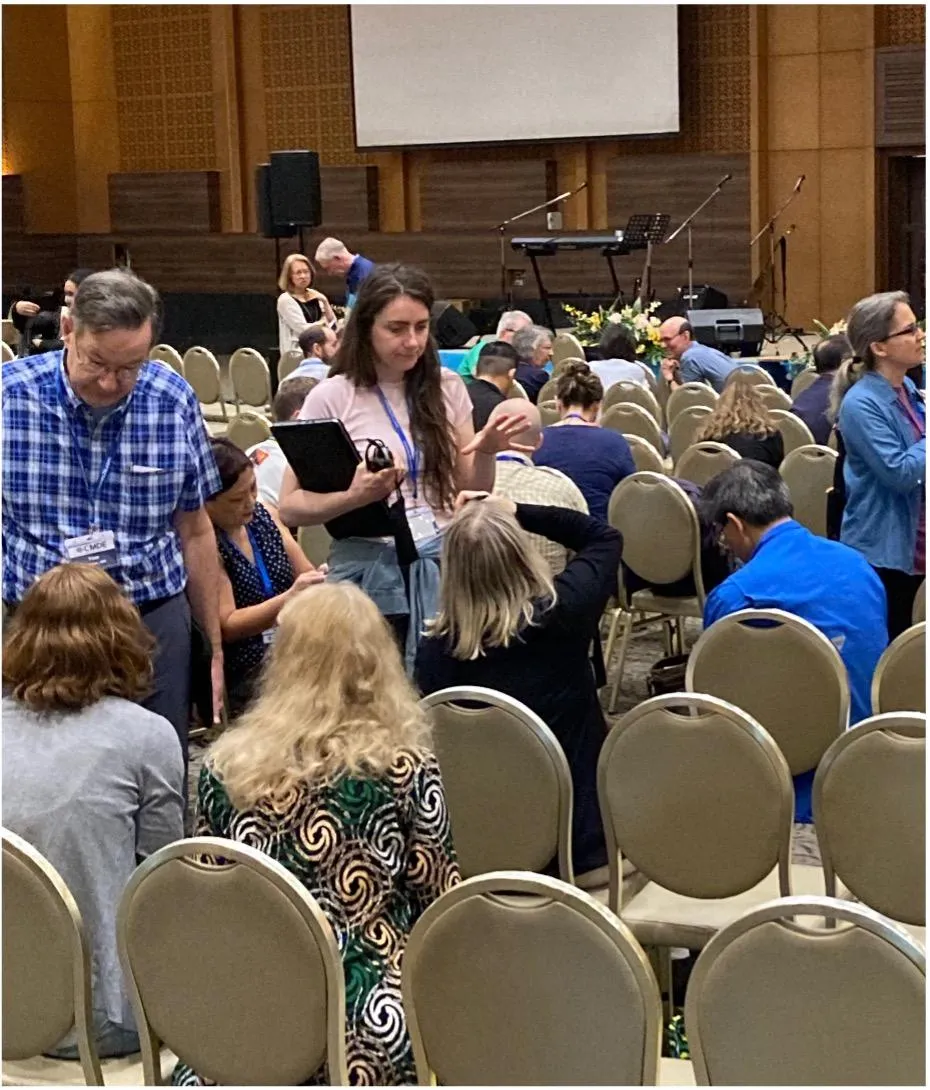 Conference prayer session