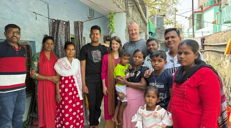 James and Ginny with women of the community