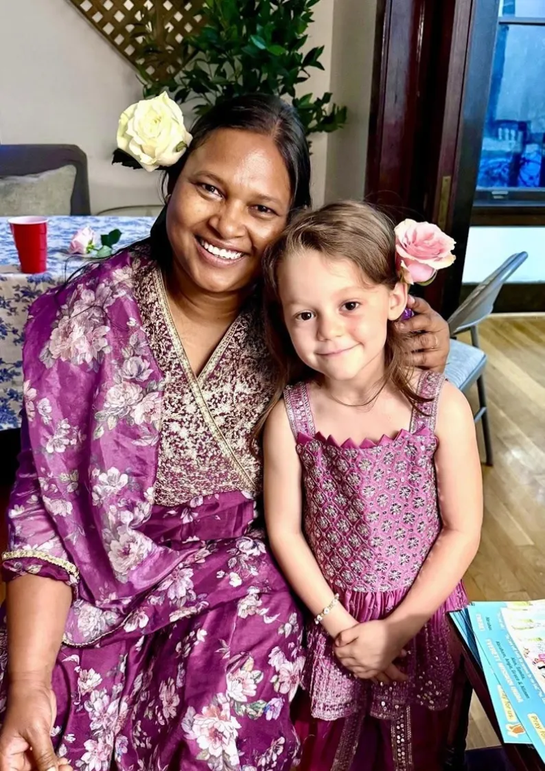 Sunita and child