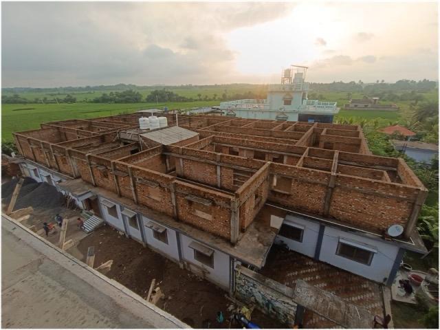 Floorplan of the women's empowerment center under construction