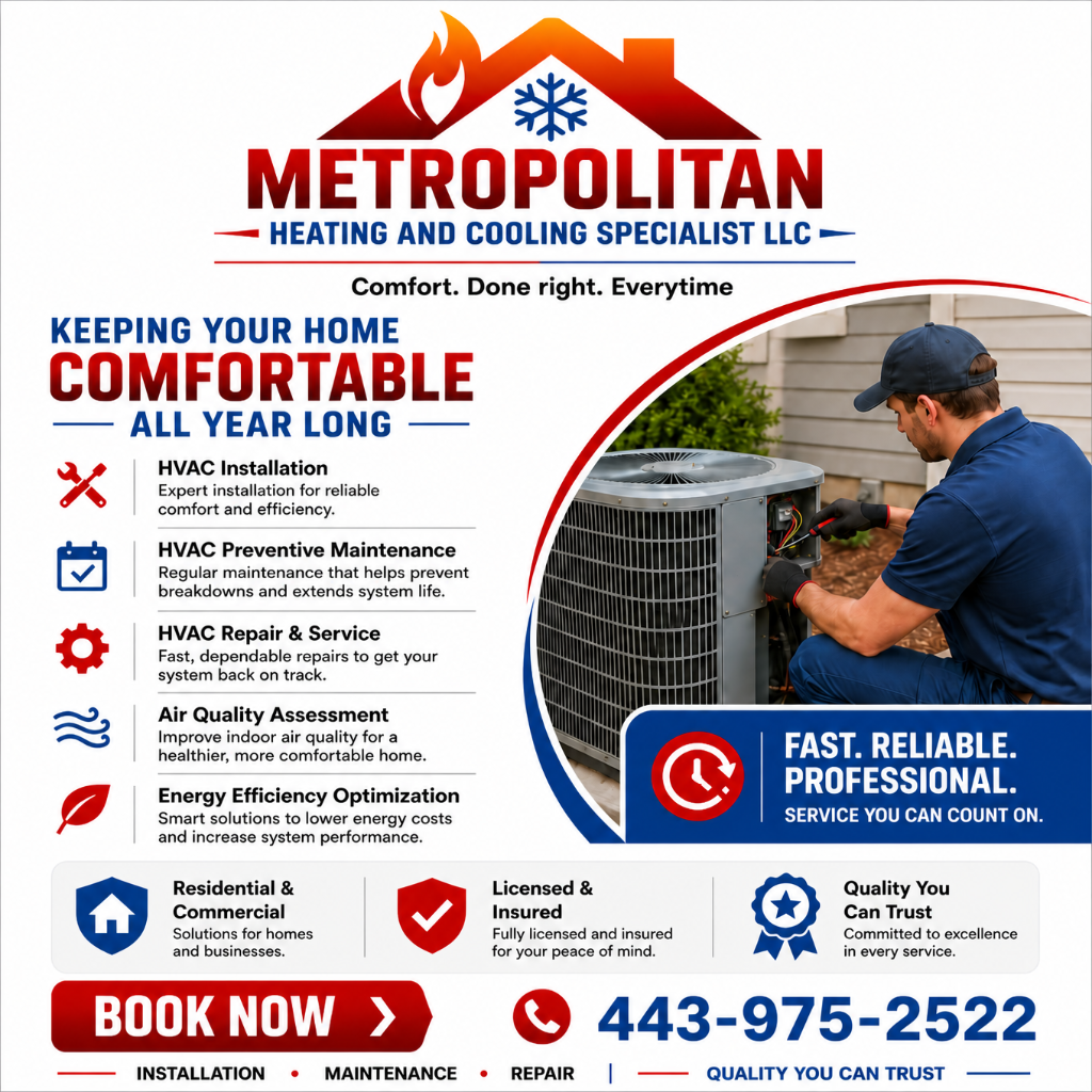 Metropolitan Heating and Cooling - Full Service HVAC