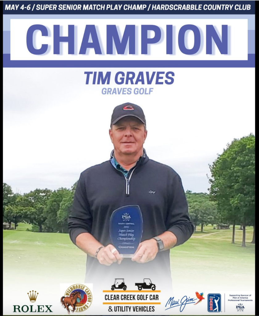 Tim Graves, PGA — Super Senior Match Play Champion
