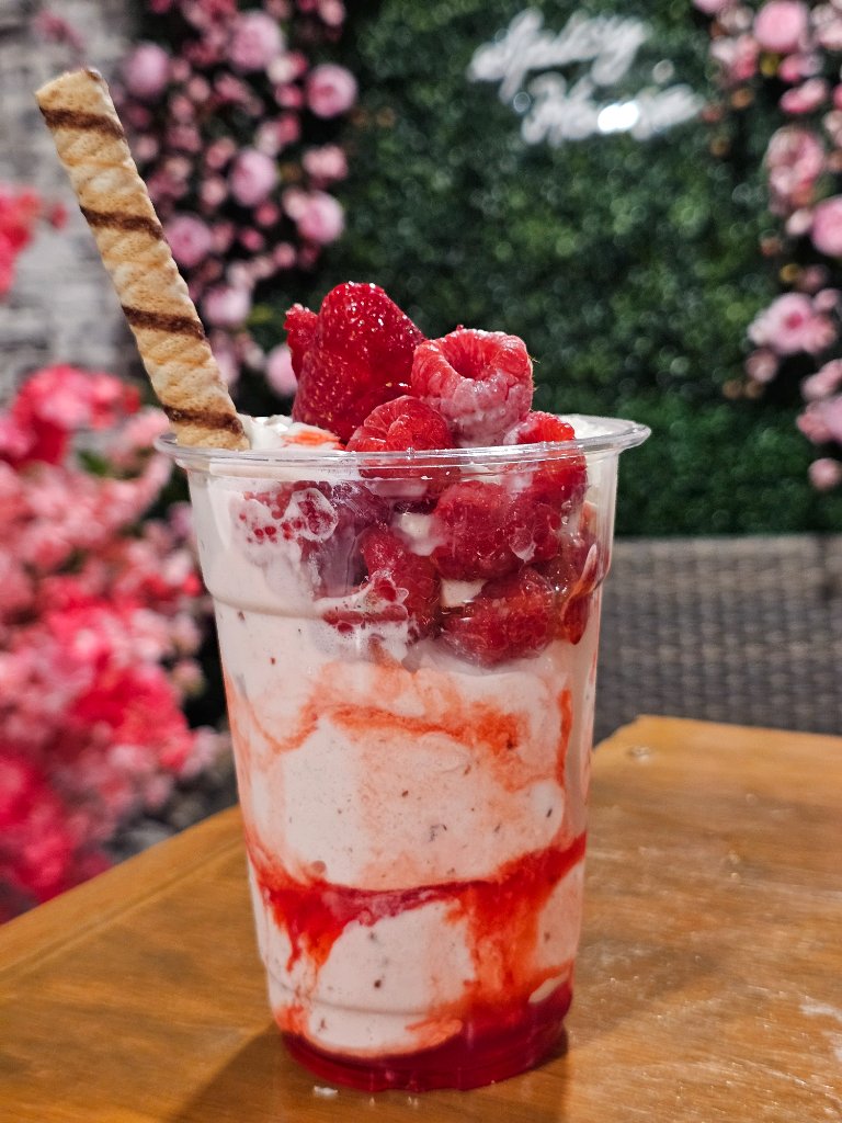 Fresas con crema