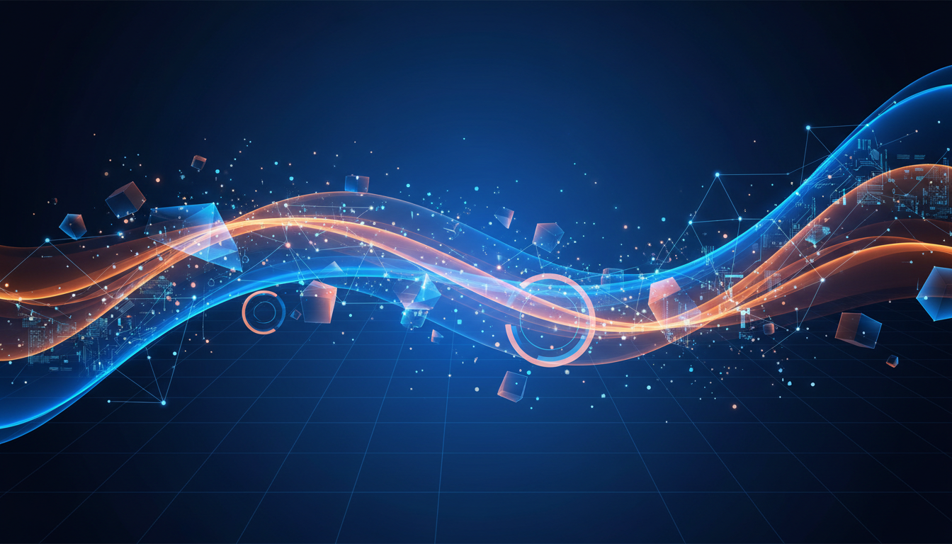 Digital agency futuristic background