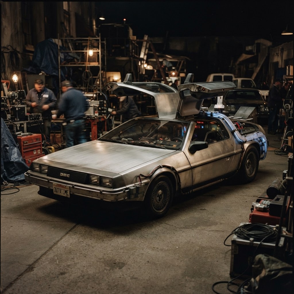 DeLorean-style Movie Car