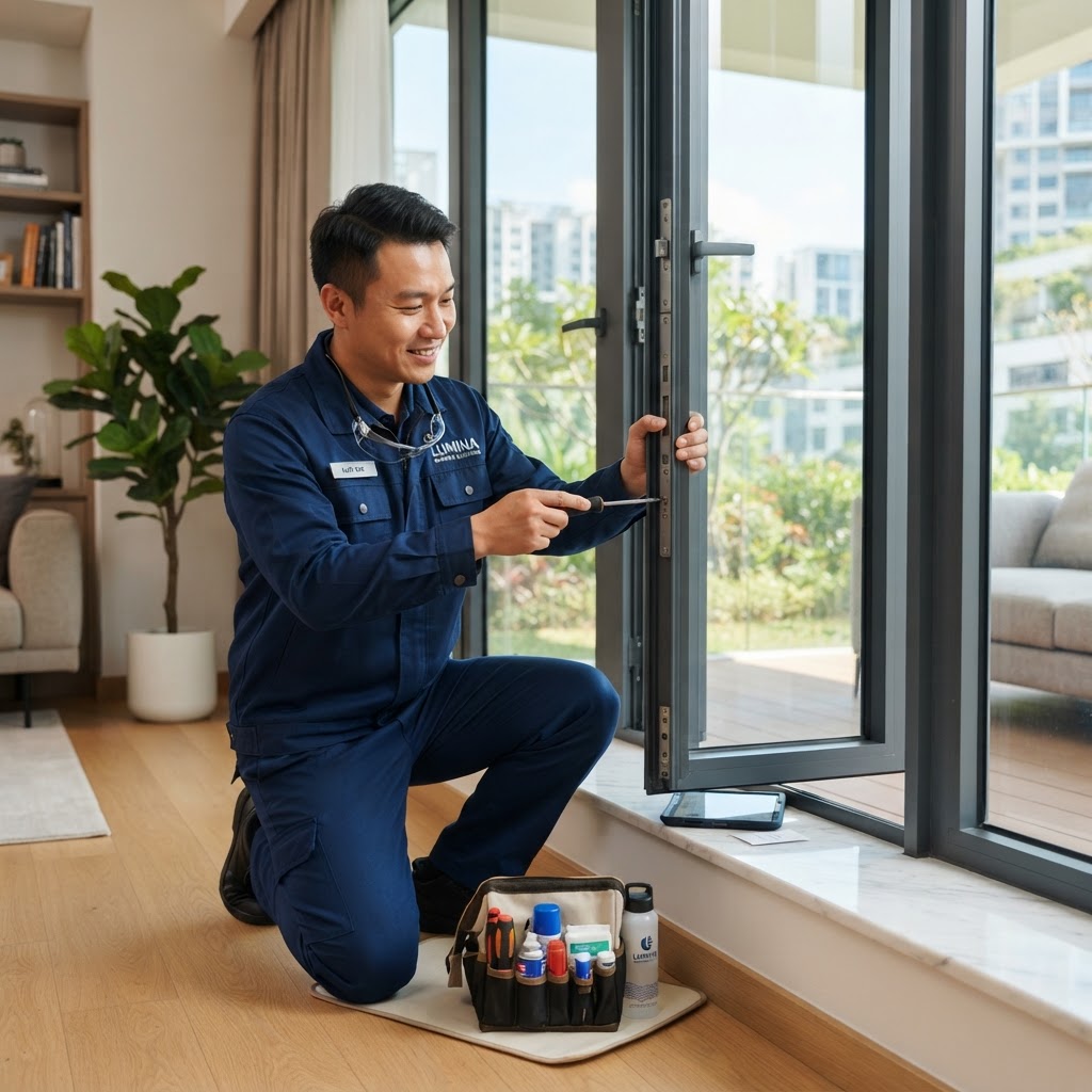 Professional installation and servicing team