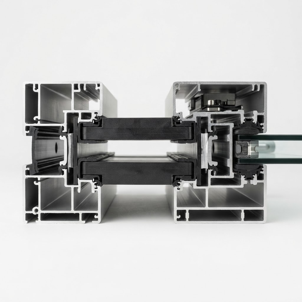 Multi-chamber window profile cross-section