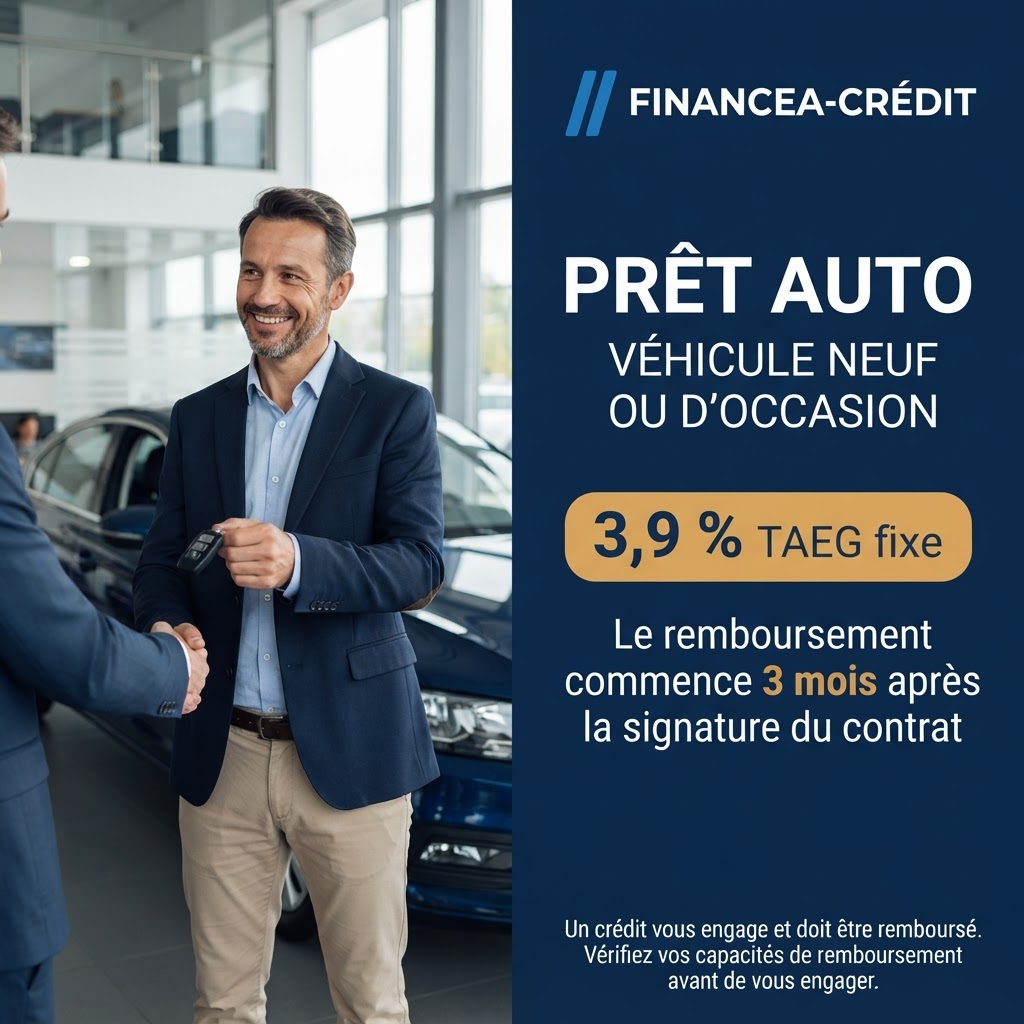 Prêt Auto — Véhicule neuf ou d’occasion