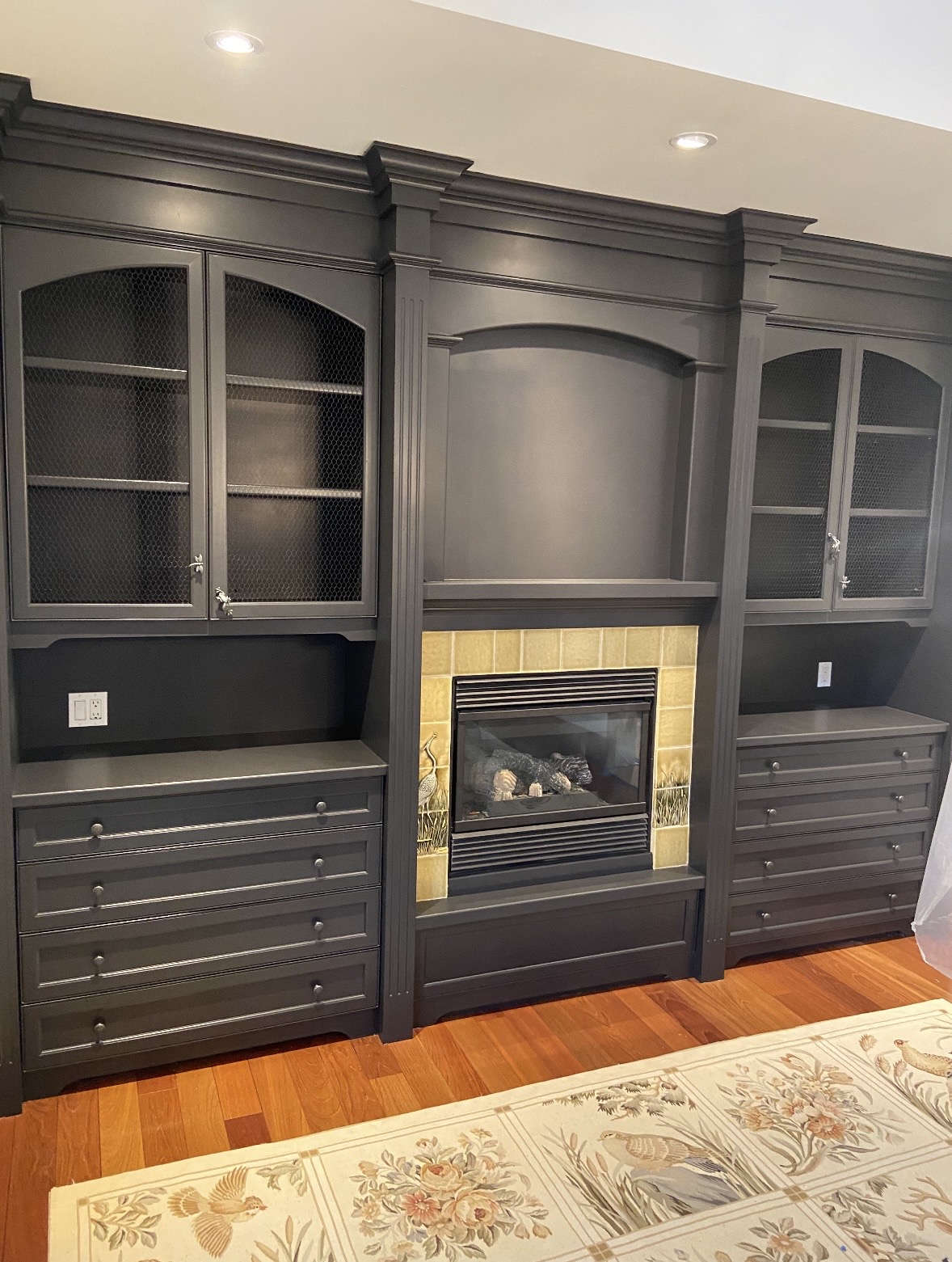 Spray finished interior doors and millwork in a Muskoka, Ontario home