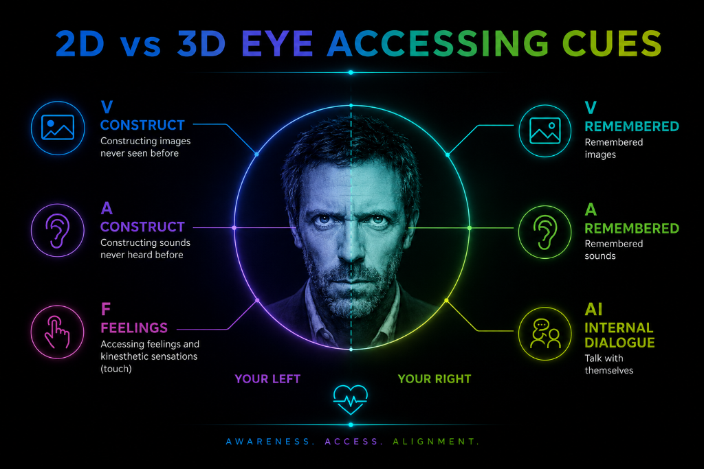 2D vs 3D Eye Accessing Cues
